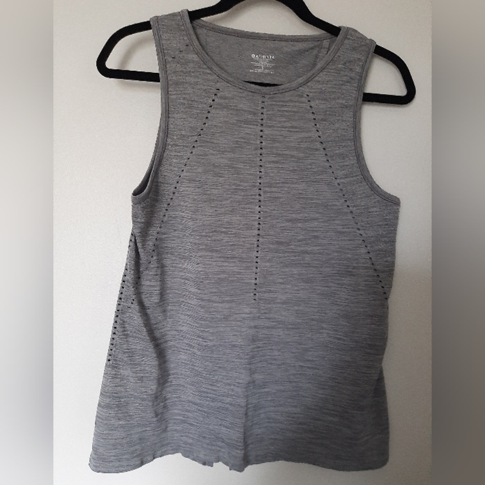 ATHLETA Gray Tank with Back Split size S